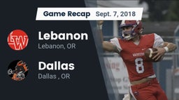 Recap: Lebanon  vs. Dallas  2018