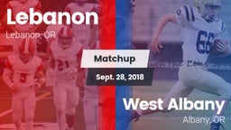 Matchup: Lebanon  vs. West Albany  2018