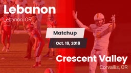 Matchup: Lebanon  vs. Crescent Valley  2018