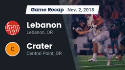 Recap: Lebanon  vs. Crater  2018
