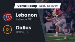 Recap: Lebanon  vs. Dallas  2019