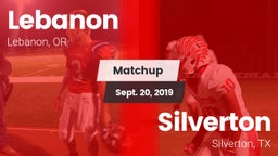 Matchup: Lebanon  vs. Silverton  2019