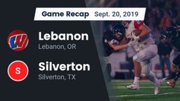 Recap: Lebanon  vs. Silverton  2019