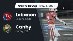 Recap: Lebanon  vs. Canby  2021