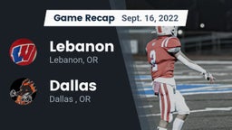Recap: Lebanon  vs. Dallas  2022
