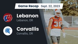 Recap: Lebanon  vs. Corvallis  2023