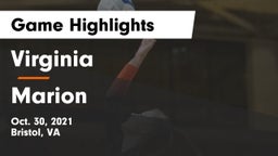 Virginia  vs Marion  Game Highlights - Oct. 30, 2021