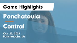 Ponchatoula  vs Central  Game Highlights - Oct. 25, 2021