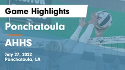 Ponchatoula  vs AHHS Game Highlights - July 27, 2022