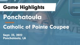 Ponchatoula  vs Catholic of Pointe Coupee Game Highlights - Sept. 23, 2022