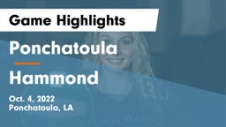 Ponchatoula  vs Hammond  Game Highlights - Oct. 4, 2022