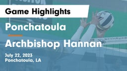 Ponchatoula  vs Archbishop Hannan  Game Highlights - July 22, 2023