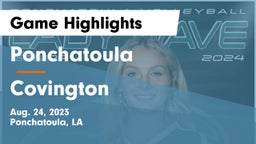 Ponchatoula  vs Covington  Game Highlights - Aug. 24, 2023