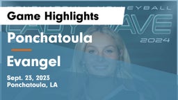 Ponchatoula  vs Evangel  Game Highlights - Sept. 23, 2023