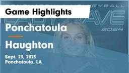 Ponchatoula  vs Haughton  Game Highlights - Sept. 23, 2023