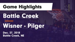 Battle Creek  vs Wisner - Pilger  Game Highlights - Dec. 27, 2018