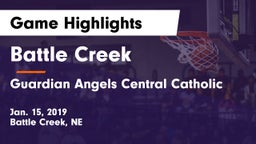 Battle Creek  vs Guardian Angels Central Catholic Game Highlights - Jan. 15, 2019