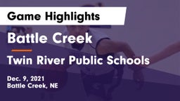 Battle Creek  vs Twin River Public Schools Game Highlights - Dec. 9, 2021