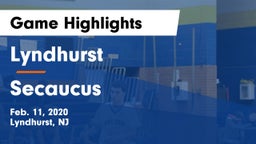 Lyndhurst  vs Secaucus  Game Highlights - Feb. 11, 2020