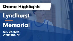 Lyndhurst  vs Memorial  Game Highlights - Jan. 20, 2024