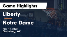 Liberty  vs Notre Dame  Game Highlights - Jan. 11, 2022