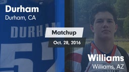 Matchup: Durham  vs. Williams  2016