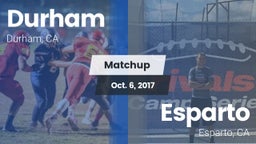 Matchup: Durham  vs. Esparto  2017