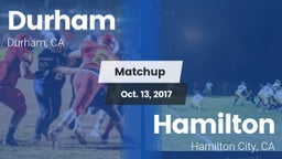 Matchup: Durham  vs. Hamilton  2017