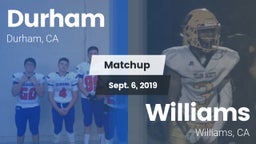 Matchup: Durham  vs. Williams  2019