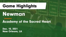 Newman  vs Academy of the Sacred Heart Game Highlights - Dec. 10, 2021