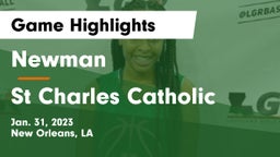 Newman  vs St Charles Catholic Game Highlights - Jan. 31, 2023
