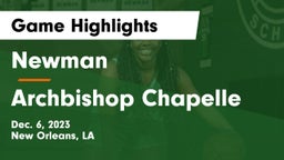 Newman  vs Archbishop Chapelle  Game Highlights - Dec. 6, 2023
