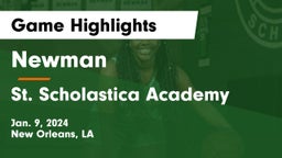 Newman  vs St. Scholastica Academy Game Highlights - Jan. 9, 2024