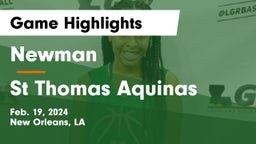 Newman  vs St Thomas Aquinas Game Highlights - Feb. 19, 2024