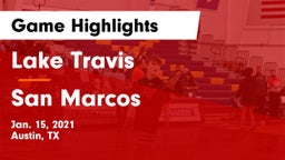 Lake Travis  vs San Marcos  Game Highlights - Jan. 15, 2021
