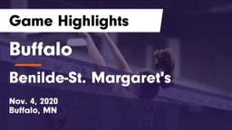 Buffalo  vs Benilde-St. Margaret's  Game Highlights - Nov. 4, 2020
