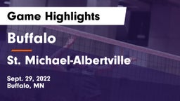 Buffalo  vs St. Michael-Albertville  Game Highlights - Sept. 29, 2022