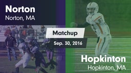 Matchup: Norton  vs. Hopkinton  2016