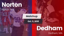 Matchup: Norton  vs. Dedham  2018
