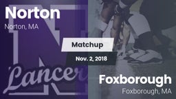 Matchup: Norton  vs. Foxborough  2018