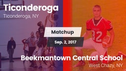 Matchup: Ticonderoga High vs. Beekmantown Central School 2017