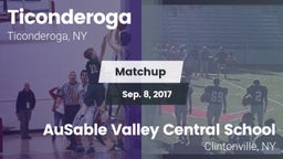 Matchup: Ticonderoga High vs. AuSable Valley Central School 2017
