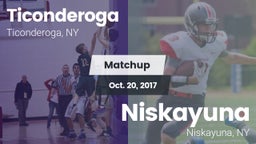Matchup: Ticonderoga High vs. Niskayuna  2017