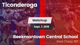 Matchup: Ticonderoga High vs. Beekmantown Central School 2018