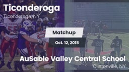 Matchup: Ticonderoga High vs. AuSable Valley Central School 2018