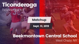 Matchup: Ticonderoga High vs. Beekmantown Central School 2019