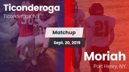Matchup: Ticonderoga High vs. Moriah  2019
