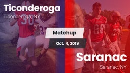 Matchup: Ticonderoga High vs. Saranac  2019