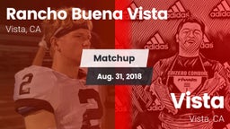 Matchup: Rancho Buena Vista vs. Vista  2018