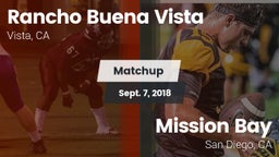 Matchup: Rancho Buena Vista vs. Mission Bay  2018